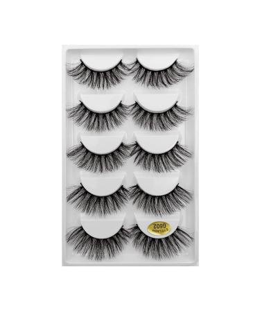 UAMOU 2-50 Boxes Eyelashes faux mink lashes natural 3d mink eyelashes volume false lashes in bulk cilios Cheerfully (Color : 5 Pairs G602 Size : 2 Boxes)