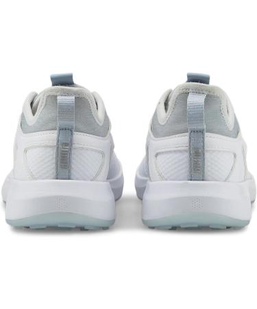 PUMA Women's Ignite Malibu Golf Shoe 40.5 EU - White Silver Lucite Metallic Gray | International Shipping Available - Buy Online on GoSupps.com
