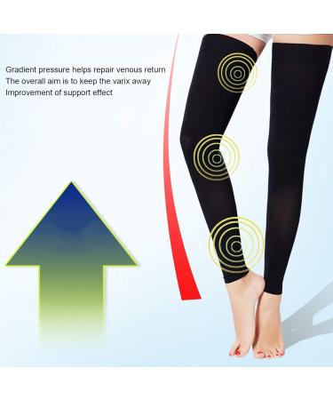 Buy Calf Compression Cuff & Ankle-Length Stockings for Varicose Veins - Elastic Light Pressure Stockings for Men & Women (XL) - International Shipping Available - Buy Online on GoSupps.com