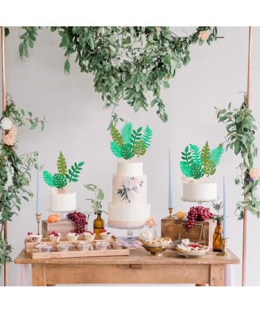 KIPTVO 13PCS Tropical Palm Leaves Cake Topper Tropical Leaves Cake Topper Greenery Cake Topper Palm Leaf Cake Topper Plant Leaf Tropical Birthday Jungle Hawii Theme Birthday Party Cake Decorations - Buy Online on GoSupps.com