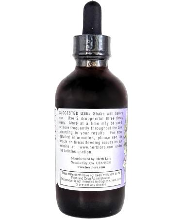 Herb Lore Goats Rue Tincture - Alcohol Free Lactation Supplement | 4 fl oz for Increased Breast Milk Production - Buy Online on GoSupps.com
