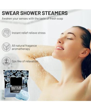 Swear Shower Steamers Aromatherapy for Women Men Self Care and Relaxation Shower Steamer Shower Bombs Steamers Gift Set Colour Name 4pcs - Buy Online on GoSupps.com