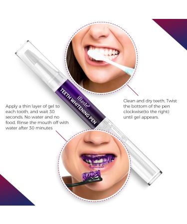 Purple Teeth Whitening Gel & Toothpaste Serum - Effective Stain Remover for Sensitive Teeth | International Shipping Available - Buy Online on GoSupps.com