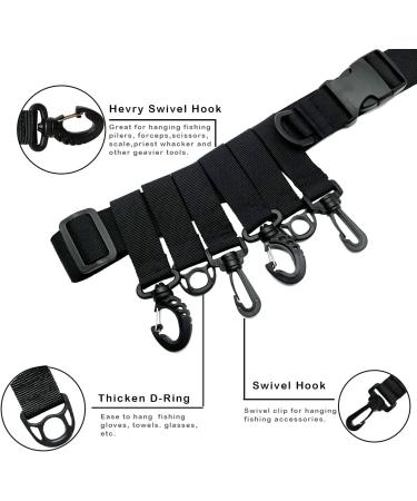 Pfilerso Adjustable Fishing Wader Belt Set - Lip Gripper, Lanyard, Multi-Functional Waist Belt for Fly Fishing, Surfing, Kayaking - Fits 31-58 Waist - Black (3 Pack) - Buy Online on GoSupps.com