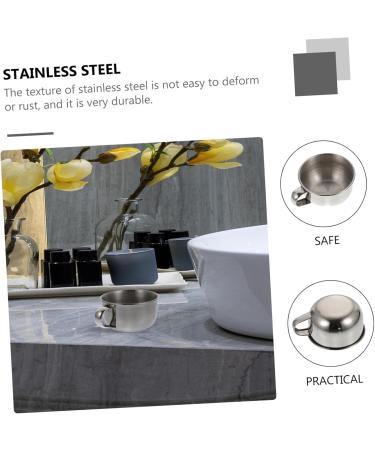 DOITOOL 4pcs Stainless Steel Shaving Soap Bowl Set - Silver Beard Cosmetic 10x8.5cm - Ideal for Men s Grooming - Buy Online on GoSupps.com