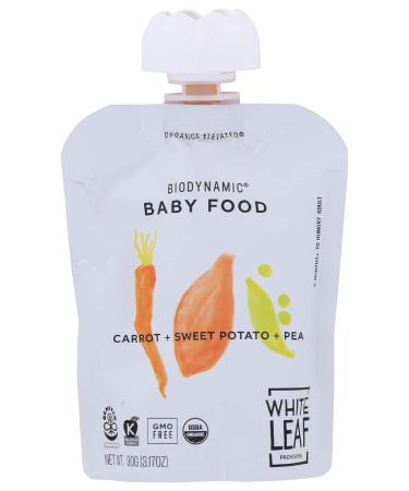 White Leaf Provisions, Baby Food Carrot Sweet Potato Pea Organic, 3.17 Ounce