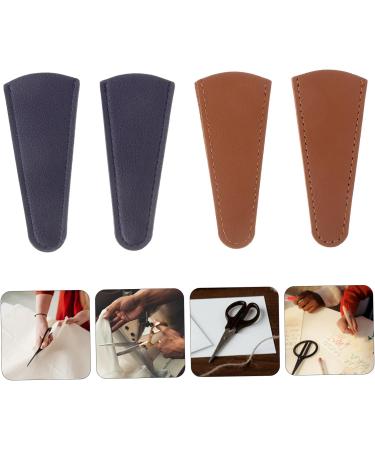 TEHAUX 20 Pcs Scissors Set - Portable Leather & Grooming Scissors with Safety Cover for Sewing & Eyebrow Grooming - International Shipping Available - Buy Online on GoSupps.com