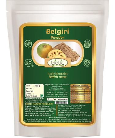 SENTA Biotic Natural Belgiri Powder - Aegle Marmelos - Bealgiri Powder - Bael Phal Dry Powder - Bel Powder - Wood Apple - 100 gm - Buy Online on GoSupps.com