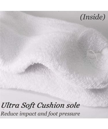 Creswell 12 Pairs Diabetic Crew Socks | Made in USA | White 10-13 - Buy Online on GoSupps.com