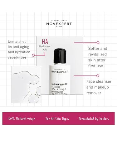Buy Novexpert Micellar Water with Hyaluronic Acid 200ml - Hydrating Cleansing for Women | International Shipping Available - Buy Online on GoSupps.com