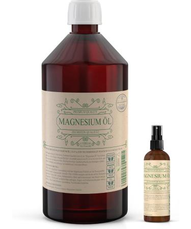 Viroxidine Zechstein Magnesium Oil 1000ml | 100% Natural Magnesium Chloride | Premium German Quality | High-Quality Pharmacy Bottle - Buy Online on GoSupps.com