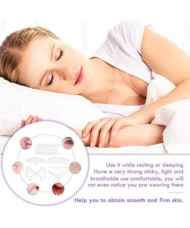 22 Pieces Reusable Silicone Chest Pads Patch Silicone Neck Pad Forehead Pad Set Cleavage Pad Eye Pad for Women Girls - Buy Online on GoSupps.com