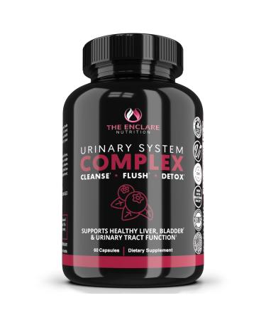 THE ENCLARE NUTRITION D Mannose with Cranberry Pills, Urinary Tract Health UTI Support, Kidney, Bladder, Liver Cleanse, Detox. D-mannose 1000mg Capsules, Cranberry Juice Powder, Dandelion & Hibiscus