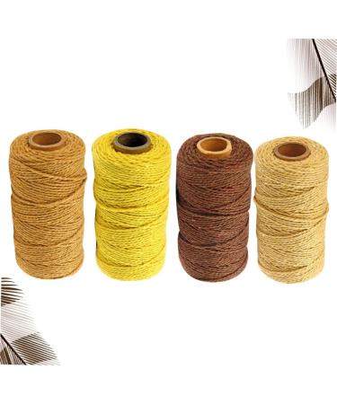 Buy Amosfun 4 Roll Macrame Accessories - Natural Cooking Yarn DIY Tinker Thread & Cotton Cord for Baking Crafts | Perfect Kitchen Gift! - Buy Online on GoSupps.com
