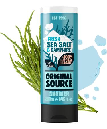 Original Source Shower Gel Set - Fresh Sea Salt & Samphire, Sweet Rhubarb & Raspberry, Zingy Lime, Tropical Coconut - 4x250ml - Buy Online on GoSupps.com