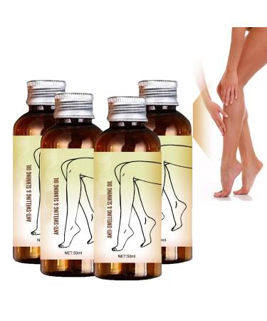 Huile de massage raffermissante pour le corps - Hydratante base de plantes pour les cuisses les fesses et les jambes - Huile tonifiante lissante pour la peau pour femmes et hommes - Absorption 4 Pi ces.