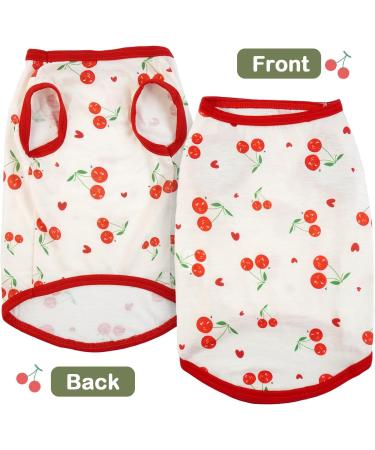 Shop Hjumarayan Dog Sweater for Small Dogs - Soft Breathable Chihuahua & Yorkshire Terrier Shirts (XS Cherry Red) - Buy Online on GoSupps.com
