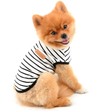 Shop Smalllee Lucky Store: Summer Striped T-Shirts for Small & Medium Dogs & Cats Sleeveless Tees for Yorkies Chihuahuas & More - Buy Online on GoSupps.com