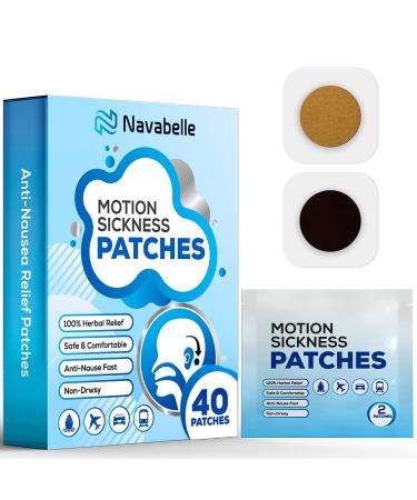 Motion Sickness Patches, Effective for Motion Sickness, Sea Sickness and Morning Sickness Relief, Better Than Motion Sickness Bands and Motion Sickness Glasses, Nausea Relief, Cruise Essentials. Blue