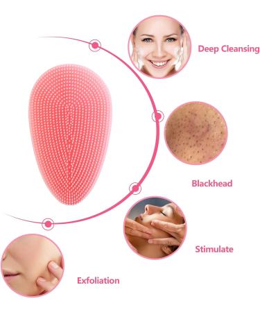 YEALIFE Silicone Face Exfoliator Scrubber - Manual Facial Cleansing Brush for Deep Pore Exfoliation - 4 Pack - Buy Online on GoSupps.com