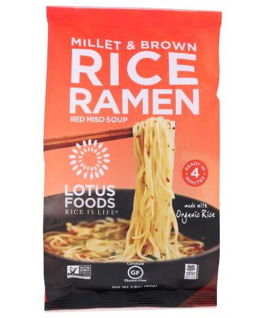 Lotus Foods Organic Ramen Miso Soup Mix-Millet & Brown-2.8 oz