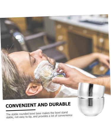 FRCOLOR 12 Pcs Shaving Soap Bowl Set - Men's Bubble Bowl & Shaving Tools - Silver Shaving Cream Vessel 7.4x7.4cm - Buy Online on GoSupps.com