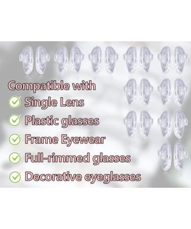Capsing Silicone Nose Pads for Glasses - 10 Pairs Non-Slip Transparent Repair Set | Glasses Accessories - Buy Online on GoSupps.com