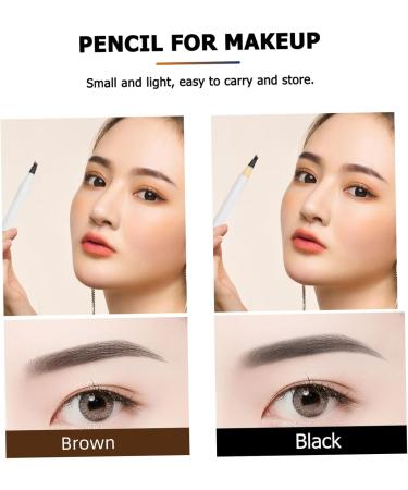 Angoily 8 Pcs Four Forked Eyebrow Pencil Miss Cosmetic Eyebrow Powder - Buy Online on GoSupps.com