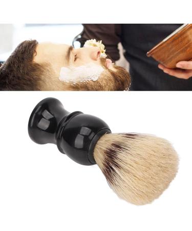 Ankroyu Men's Shaving Brush - Portable Wooden Handle Curved Design Foam Barn Cleaning Tool - Perfect for Home Salon - Buy Online on GoSupps.com