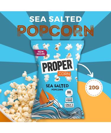 Proper Corn Pick N Mix - Choose From Packet with 3 Flavours - Sea Salted Sweet & Salty Salted Caramel Popcorn - Pack of 3 (Each of 1) 30 g (Pack of 3) - Buy Online on GoSupps.com