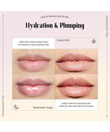 2PCS Honey Lip Oil Set Bee Balm Lip Balm Honey Pot Lip Treatment Clear Lip Oil Lip Moisturizer for Very Dry Lips Hydrating Lip Oil Gift Set Nourishing Lip Glow Oil Lip Repair Lip Care Products - Buy Online on GoSupps.com