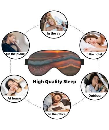 Sunset at The Beach Unisex Eye Mask | Soft Comfortable Light-Blocking Sleeping Mask for Better Sleep - Buy Online on GoSupps.com