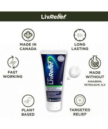 LivRelief Extra Strength Chronic Angry Pain Relief Cream with Arnica 50g - Buy Online on GoSupps.com