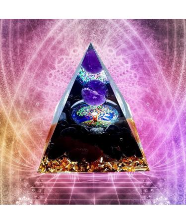 Moonstone Orgone Pyramid - Crystal Energy Tower for Healing Chakras - Buy Online on GoSupps.com