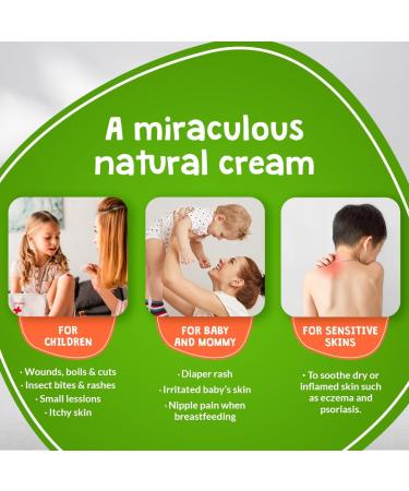 Souris Verte Organic Boo Boo Healing & Diaper Rash Cream Made in Canada Cloth Diaper Safe (2-pack) Pack of 2 - Buy Online on GoSupps.com