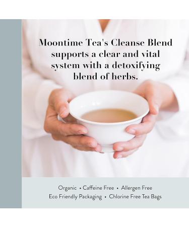 Organic Cleanse & Detox Tea for Women - Mint Dandelion & Burdock Root - 30 Tea Bags - Buy Online on GoSupps.com