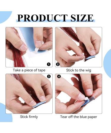 Hair Extension Tapes 120 Pcs Double Sided Adhesive Tape Hair Extensions Hair Tapes for Extensions(4 x 0.8cm) - Buy Online on GoSupps.com