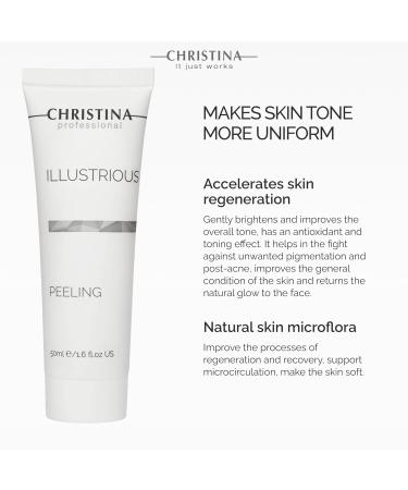 Christina Illustrious Face Peeling Gel - Gentle Exfoliation & Skin Renewal with AHA + BHA | For All Skin Types | 50ml - Buy Online on GoSupps.com