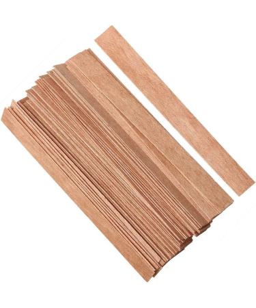100pcs Wooden Candle Wicks | 5.1 X 0.5 Inch Smokeless Candle Cores for DIY Making | Includes Iron Stand | Pack of 50 Sets - Buy Online on GoSupps.com