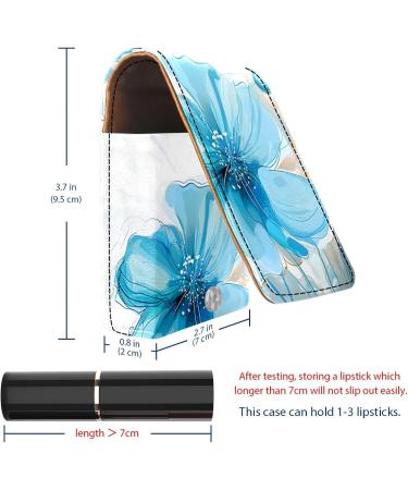 Travel Lipstick Organizer Case | Portable Makeup Bag with Mirror | Flower Blossoms Design - Shop Internationally - Buy Online on GoSupps.com