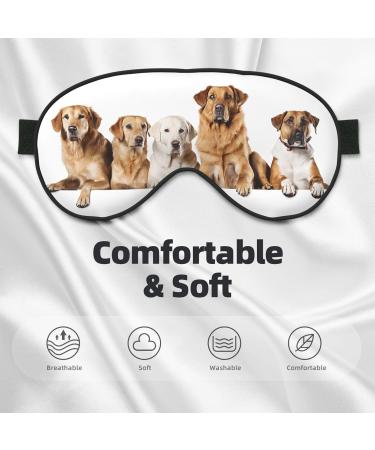 Soft Blackout Sleep Mask for Better Sleep | Reusable Eye Masks for Travel | Pomeranian Pattern Gift for Him & Her - Buy Online on GoSupps.com