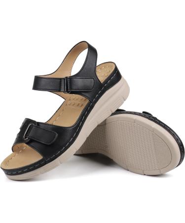 Buy Ortho+rest Women's Comfortable Walking Sandals | Orthotic Arch Support | Stylish Black Dress Sandals - Perfect for All-Day Comfort - Buy Online on GoSupps.com