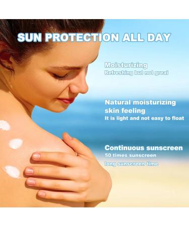 Sunscreen Spf 50 Face PA+++ | Korean Sunscreen | Sun Cream Sun Block Protects Against UVA/UVB Rays | Non-Greasy Water Resistant Sun Lotion| 50g - Buy Online on GoSupps.com