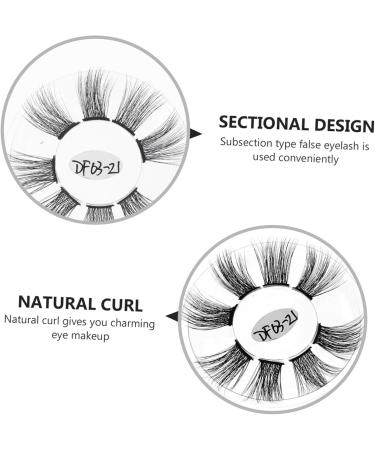 minkissy 3boxes Fake Eyelashes Costume Eye Lashes Eyelashes Extension Practice Fiber Eyelashes Makeup Accessories Natural Dense Eyelashes Chic Eyelashes Ladies Curly Decorate Chemical Fiber - Buy Online on GoSupps.com