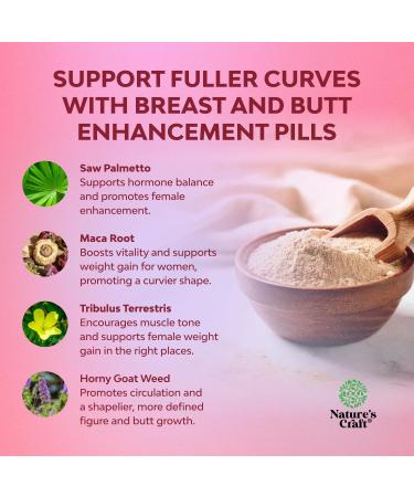 Bundle of G-Curve Butt and Breast Enhancement Pills - Herbal Enhancer May Support Body Sculpting Curves and Extra Strength Saw Palmetto for Women - DHT Blocker Thickening Hair Vitamins for Hair Loss - Buy Online on GoSupps.com