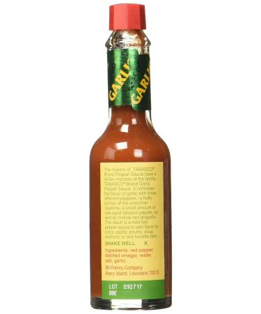 Buy Tabasco Garlic Sauce 60ml | International Shipping Available | Spicy Flavor for Your Dishes - Buy Online on GoSupps.com