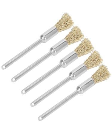 5pcs Brass Wire Brush for Drill - Nail Drill Cleaning & Grinding Head Manicure Tool - International Shipping Available - Buy Online on GoSupps.com