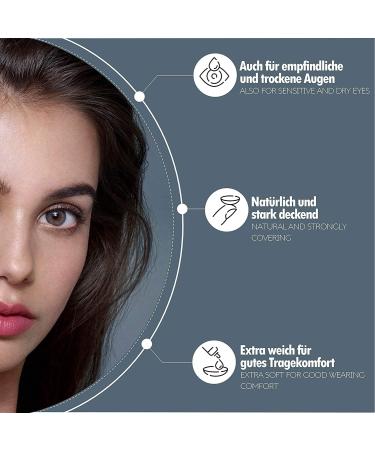 Buy Anesthesia Colored Contact Lenses - Addict Nieve (-2.50 Dioptria) | Monthly Lenses in Brown & Anthracite | Natural Look for Dark Eyes | International Shipping Available - Buy Online on GoSupps.com