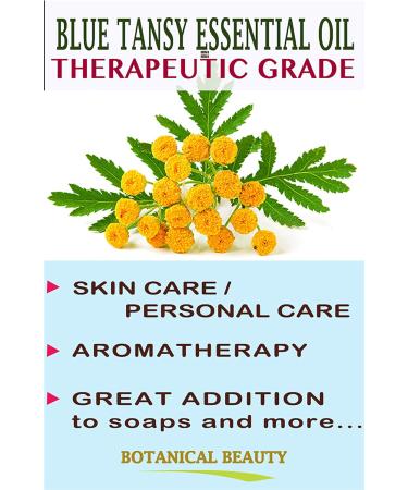 Botanical Beauty Blue Tansy Essential Oil Tanacetum Annuum 100% Pure Therapeutic Grade for Irritated Skin Acne Dried and Damaged Skin Aromatherapy. 0.33 Fl.oz.- 10 ml - Buy Online on GoSupps.com