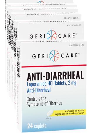 MedRite Loperamide 2mg Anti Diarrhea Pills Generic Over-The-Counter Diarrhea Medication for Adults Comparable to Loperamide 2mg 200 Caplets in Bottle Value Pack: 24 Tablets per Box 24 Boxes
